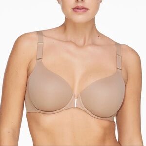 NWT Third Love Comfort Stretch Front Close T-Shirt Bra Taupe 36B 1/2 MSRP  $78